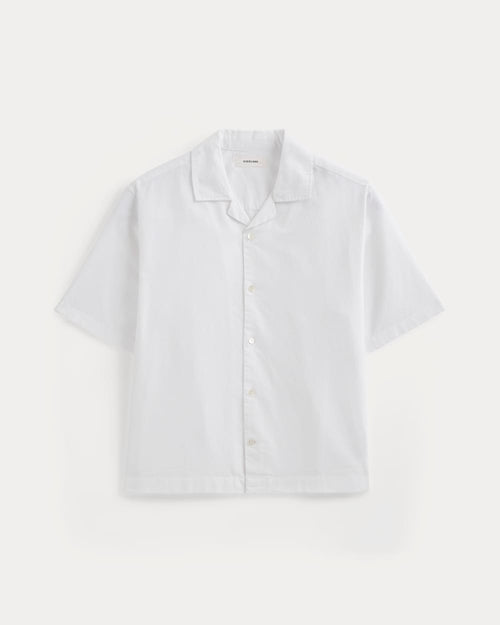 Cropped Resort Shirt | White