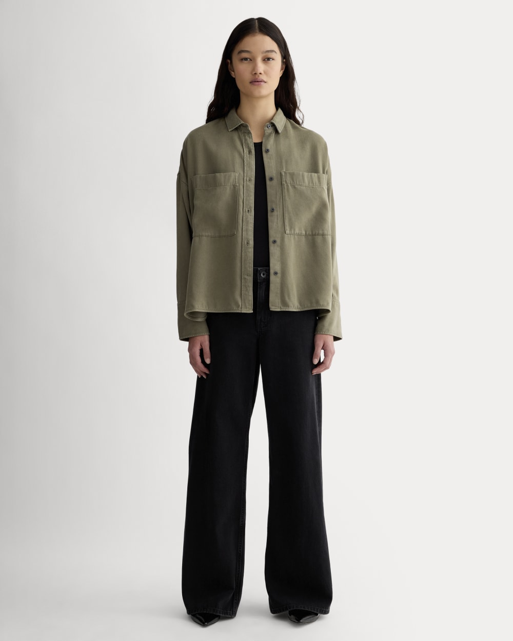 The Boxy Overshirt in Buttersoft | Kalamata
