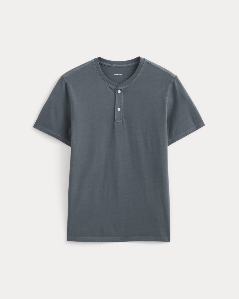 The Essential Organic Garment-Dyed Henley | Navy