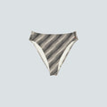 The High-Rise Cheeky Bikini Bottom |  Black / Canvas
