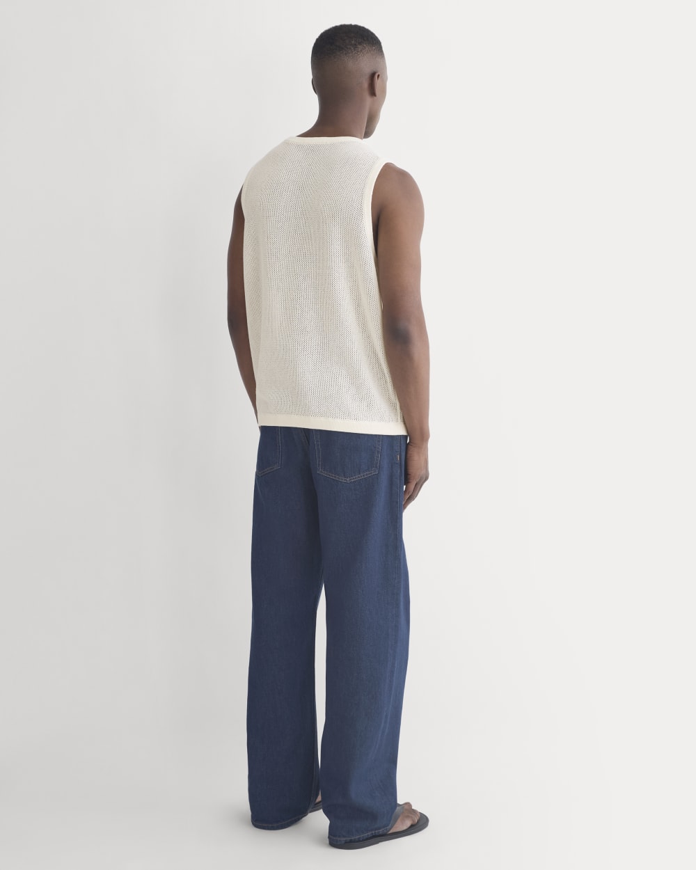 Textured Knit Tank | Bone
