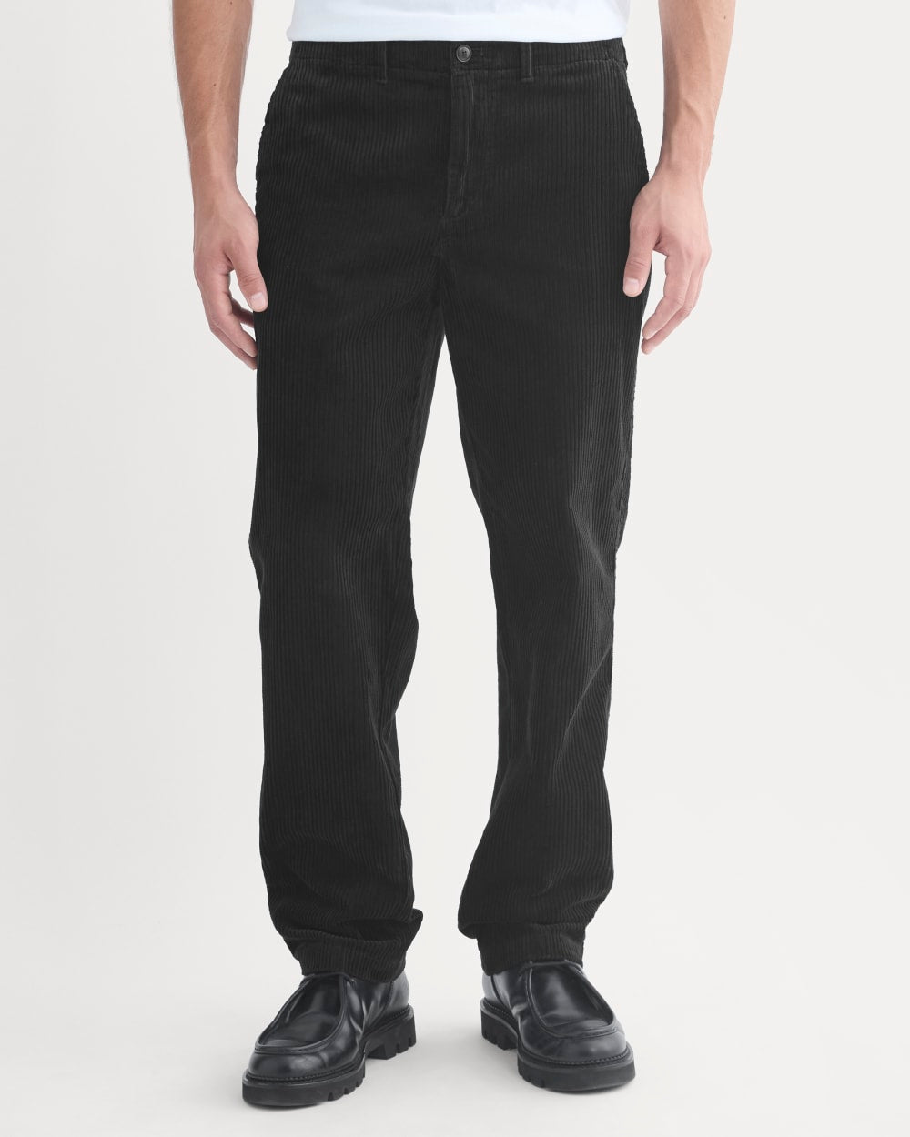Wide Wale Corduroy Trouser | Black