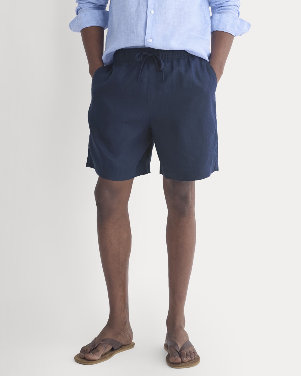 Linen Easy Short | Navy