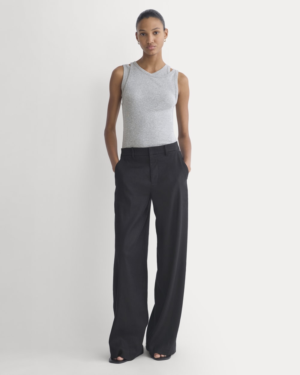 Tissue Layered Tank | Heathered Grey