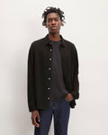 The Long-Sleeve Pique Shirt | Black
