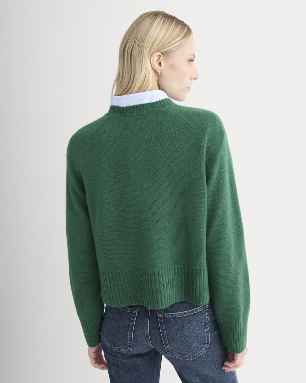 The Boxy Crew in Cashmere | Hunter Green