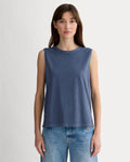 The Boyfriend Tank in Essential Cotton | Navy
