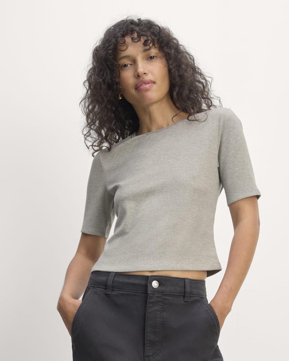 The Shimmy Tee | Heathered Grey