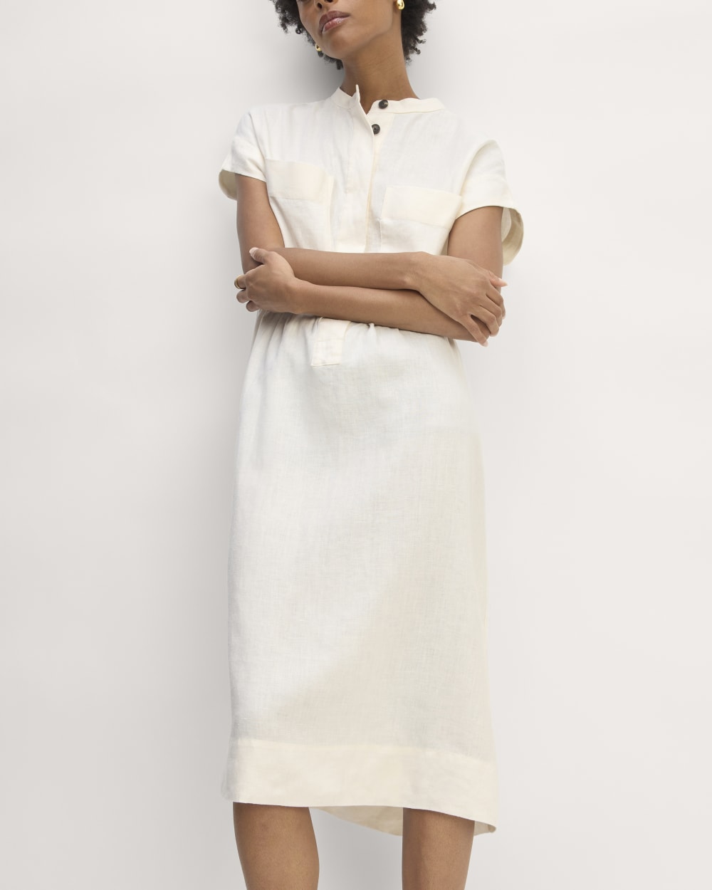 The Craft Dress in Linen | Bone