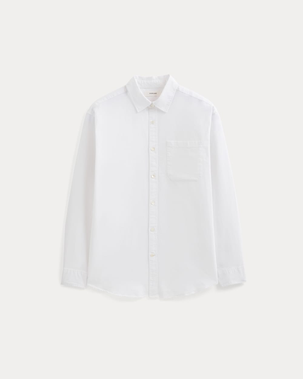 Lightweight Oversized Oxford | White