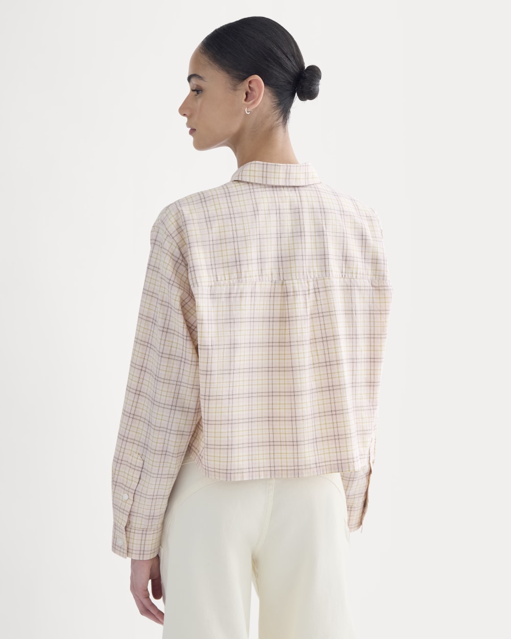 The Way-Short Shirt in Silky Cotton | Plaid