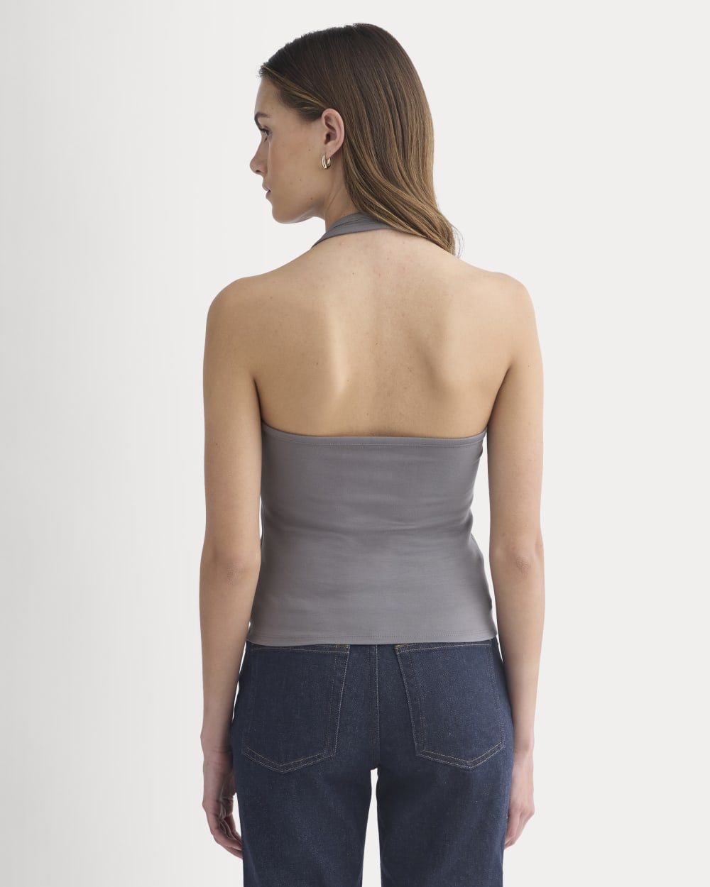 Halter Tank | Charcoal Grey