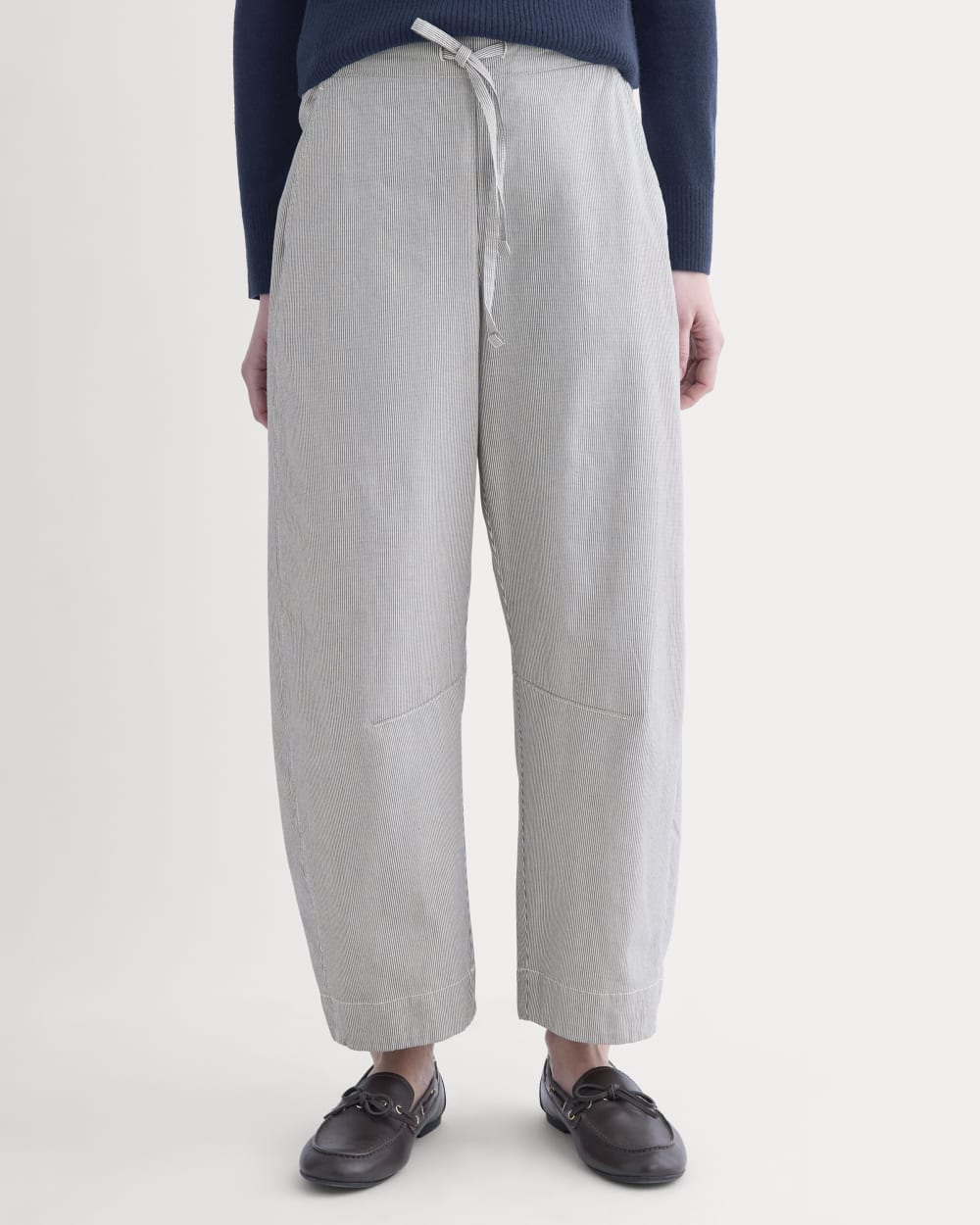 The Easy Barrel Pant | Canvas Tan / Navy