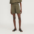 The Satin Pull-On Short | Kalamata