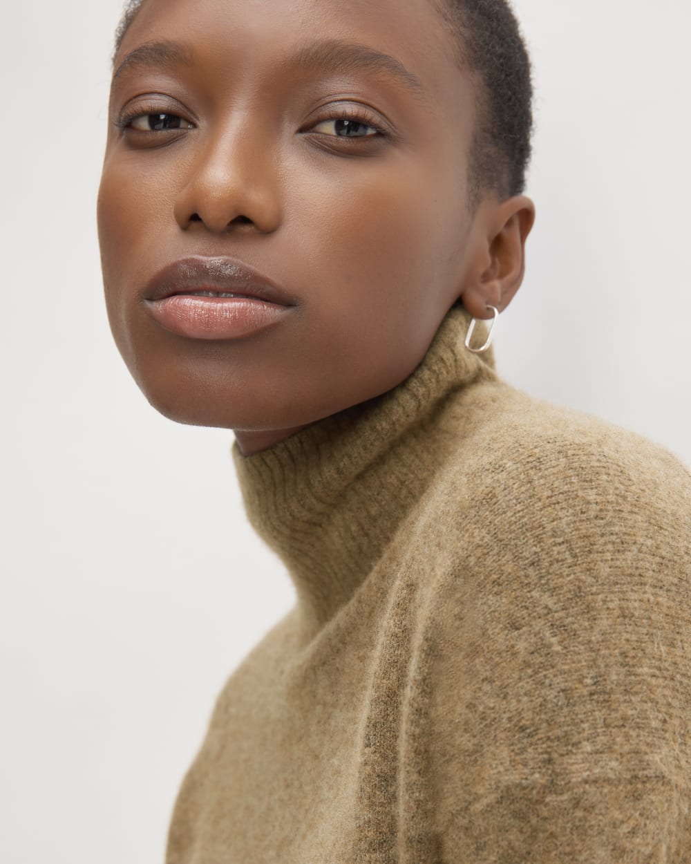 The Cozy Stretch Turtleneck Dress | Heathered Toasted Coconut