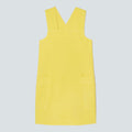 The Cross-Back Apron Mini Dress | Lemon