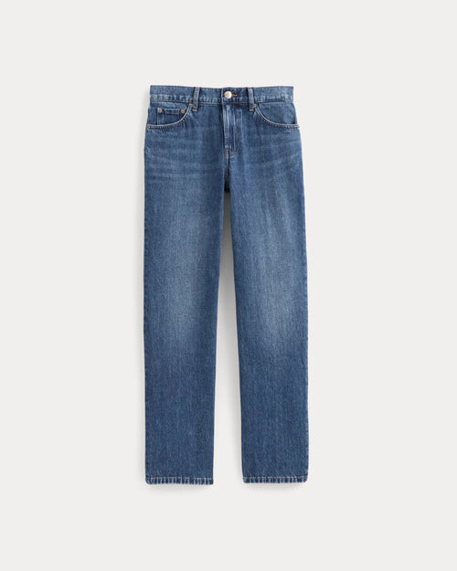 Low-Rise Straight Jean | Dark Indigo