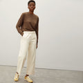The Organic Cotton Crewneck Sweater  | Dark Camel