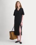 Weekend Tee Midi Dress | Black
