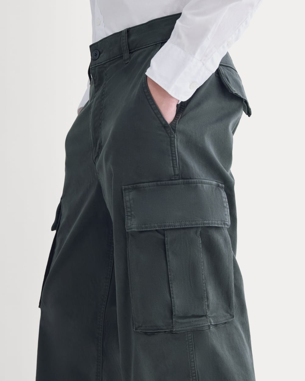 90s Baggy Cargo Pant | Washed Black
