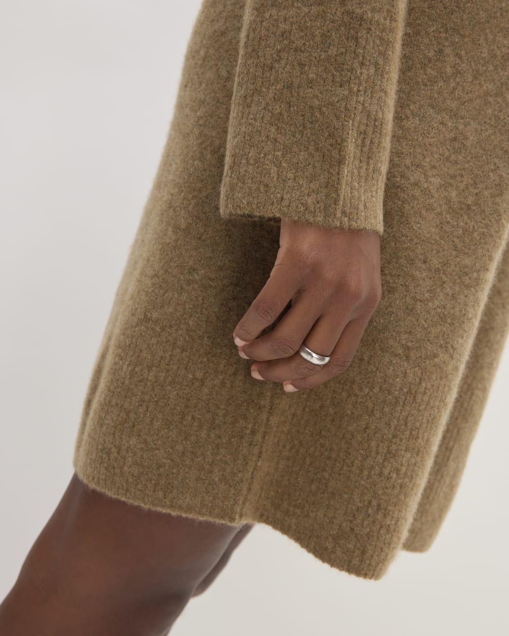 The Cozy Stretch Turtleneck Dress | Heathered Toasted Coconut