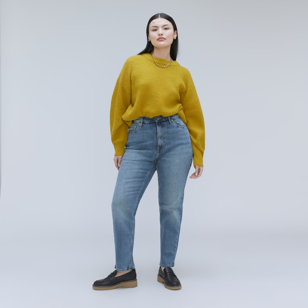 The Cheeky Hourglass Jean | Worn-In Mid Blue | 26.5" Inseam