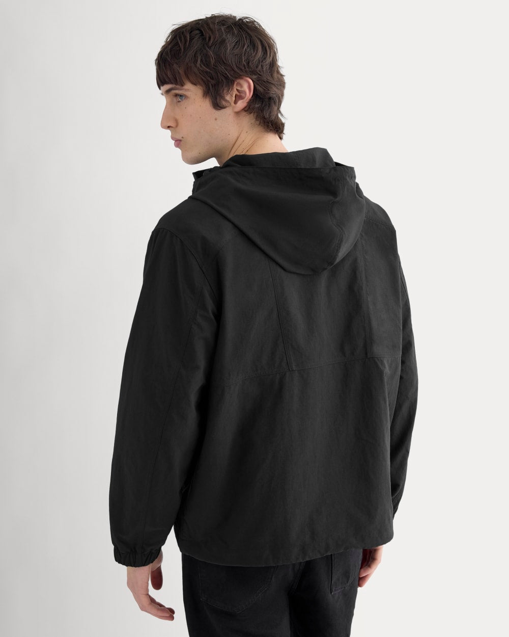 Re:Cycled Nylon Windbreaker | Black