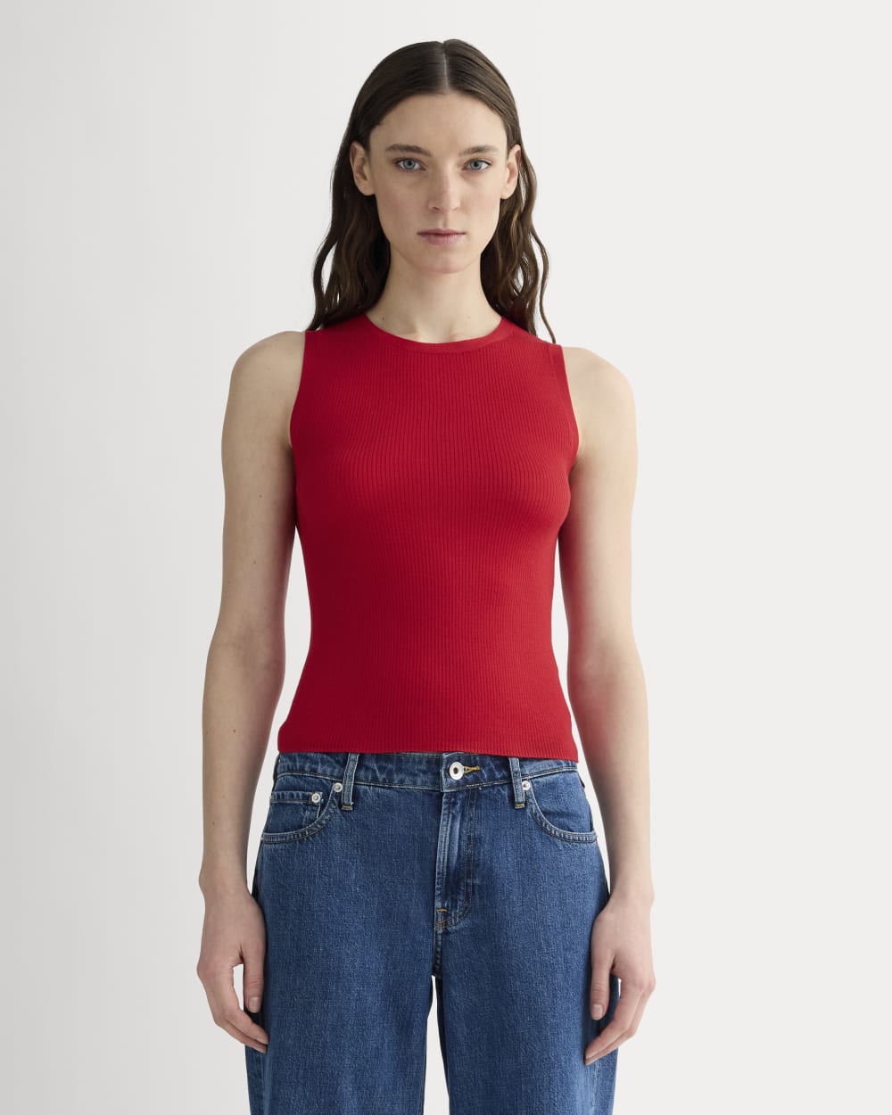 The Tank in Ultrasoft Merino | Classic Red