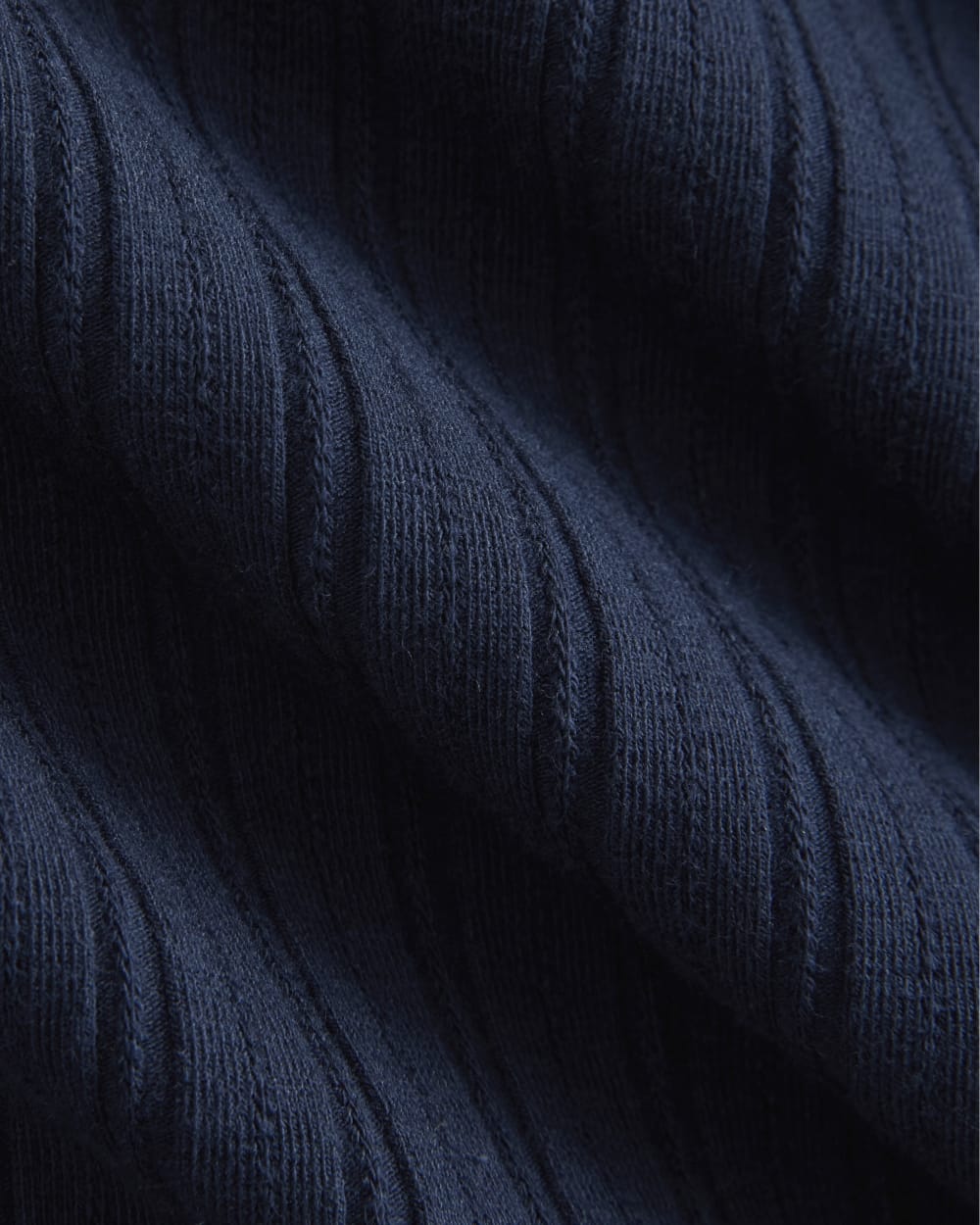 Scoop-Neck Tank in Pointelle | Deep Navy
