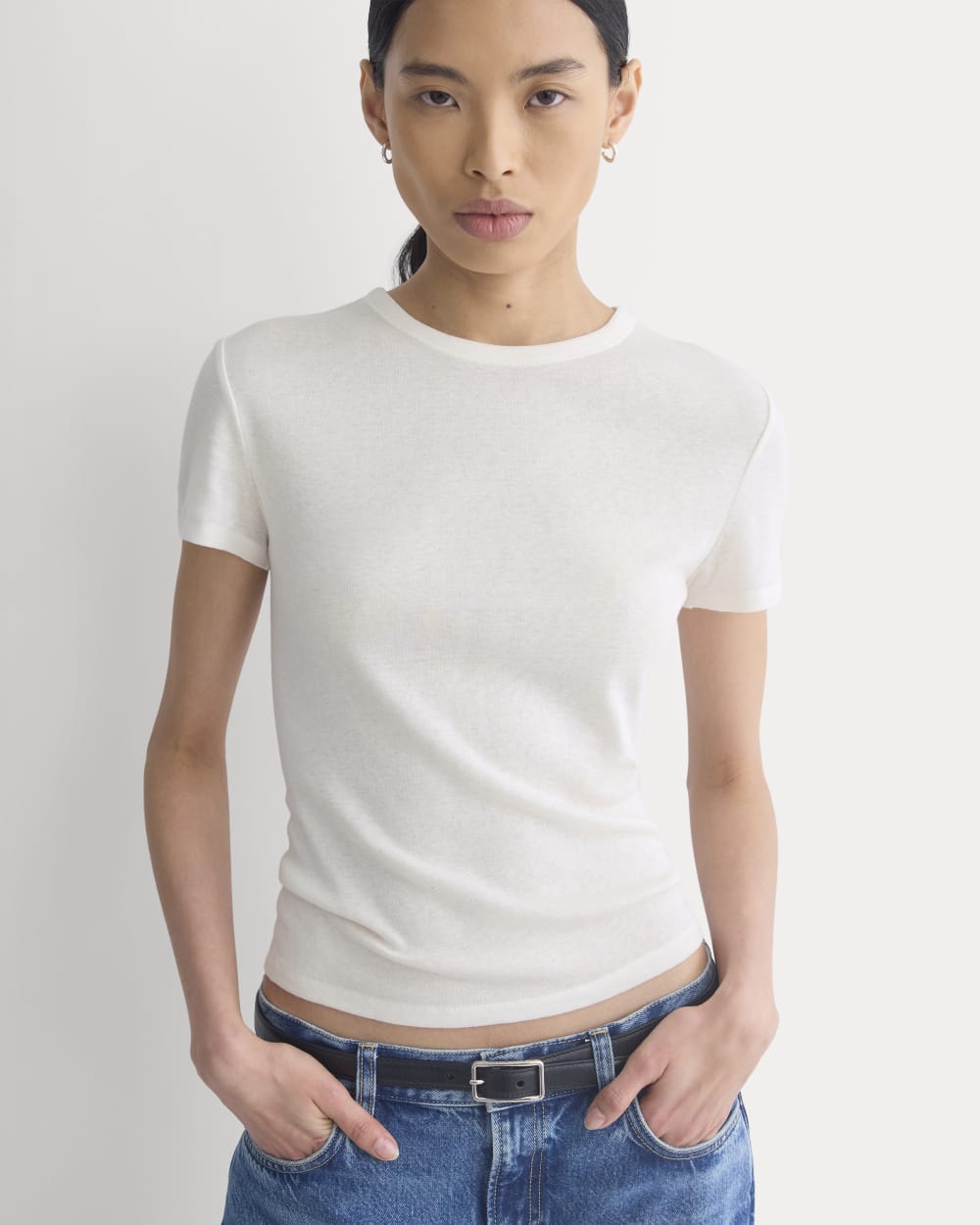 Tissue Short-Sleeve Crew | Bone