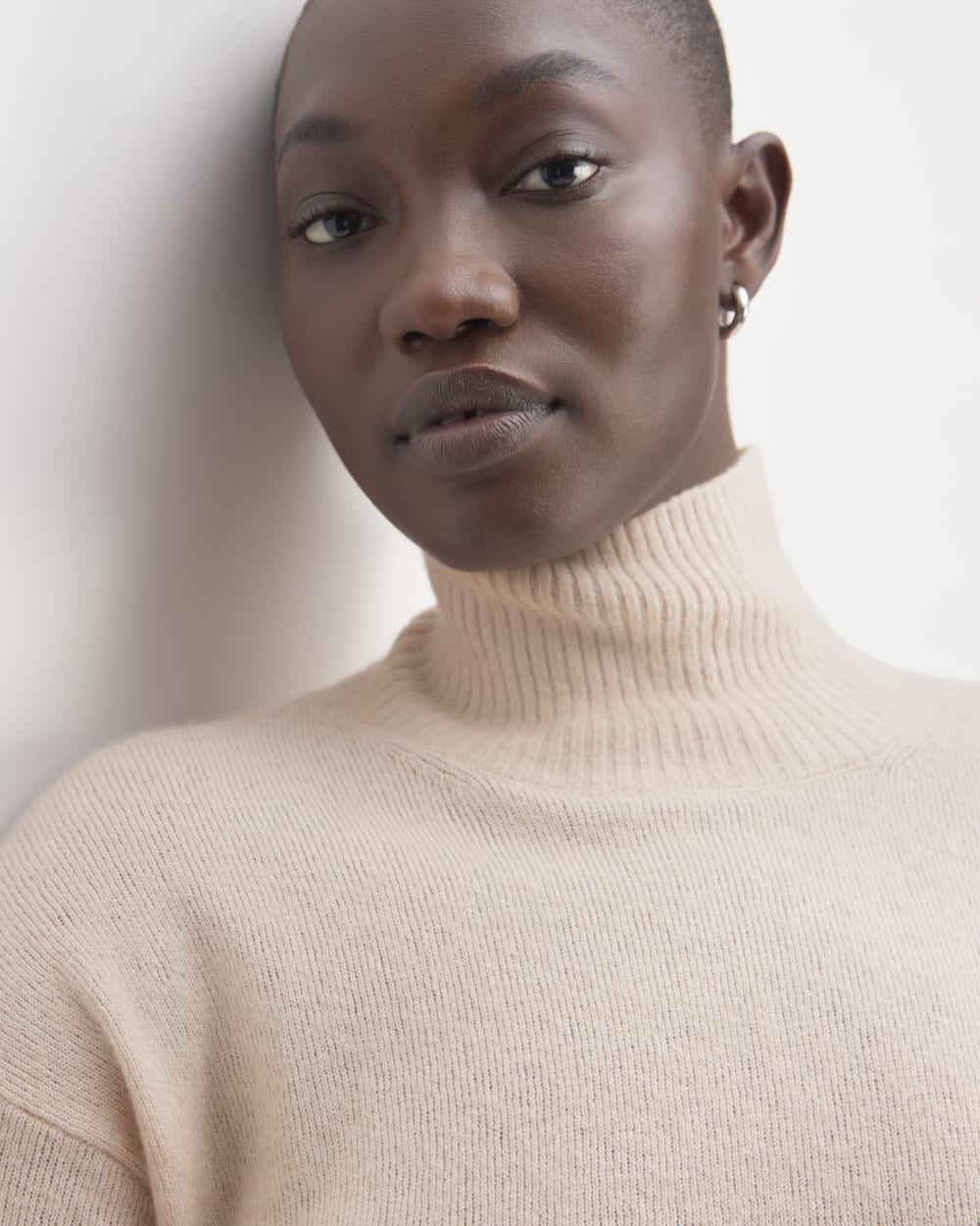The Cozy Stretch Turtleneck Dress | Whisper Pink