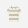 The Box-Cut Tee in Essential Cotton | Pale Khaki / Canvas Tan | No Pocket