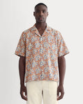 The Textured Resort Shirt | Soft Cobalt Floral