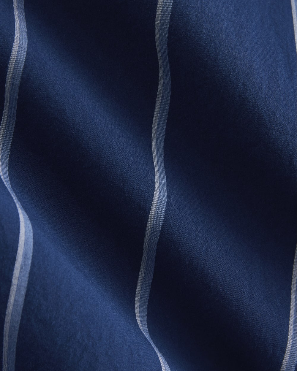 Midi Shirtdress in Ultrasoft Cotton | Estate Blue/Open Air/White