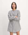 The Gauze Oversized Shirt | White / Black