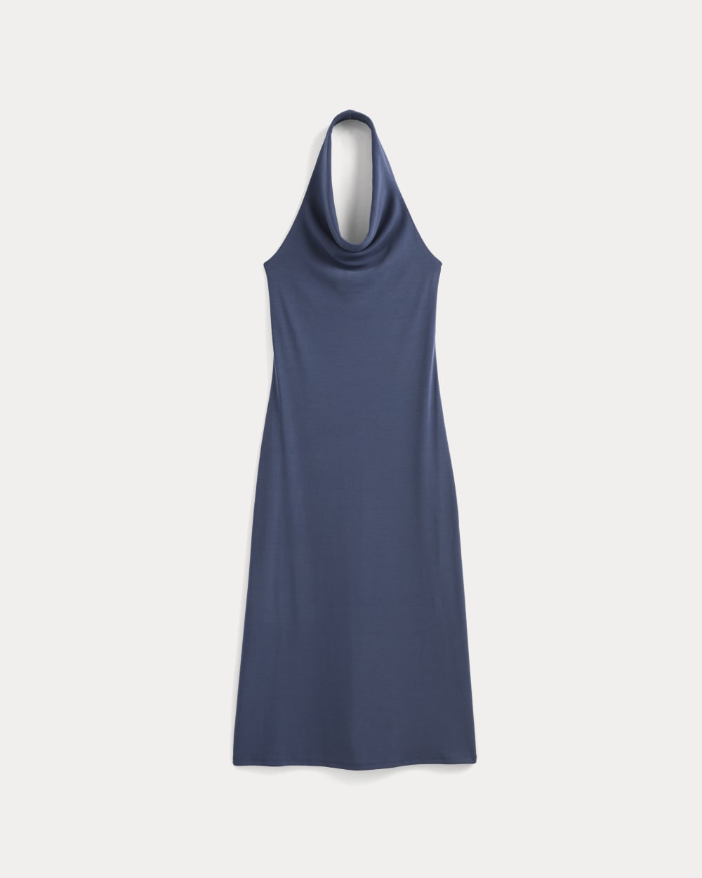 Cowlneck Halter Dress in Butterknit | Washed Navy