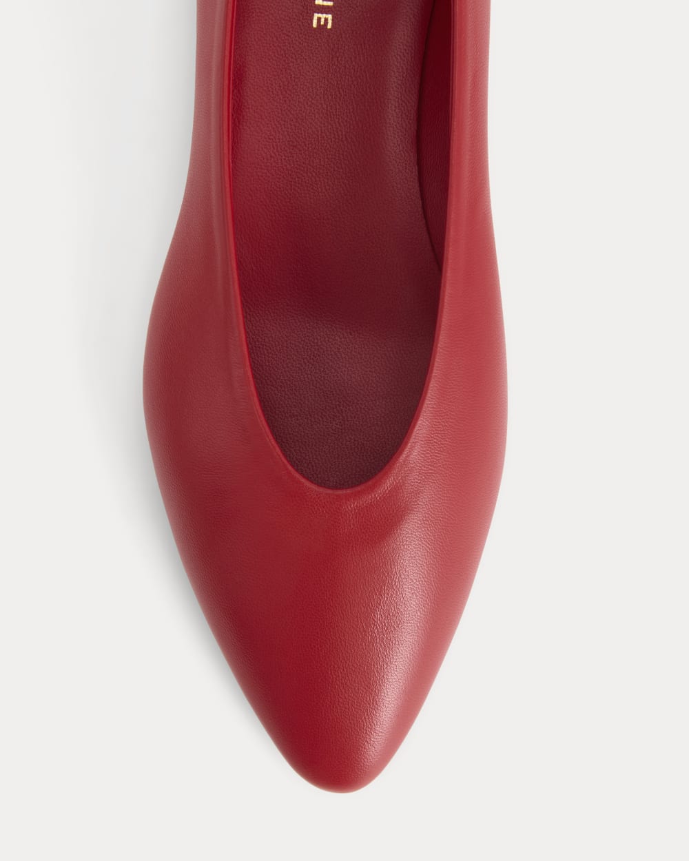 Made in Italy Almond-Toe Flat | Rosa Red