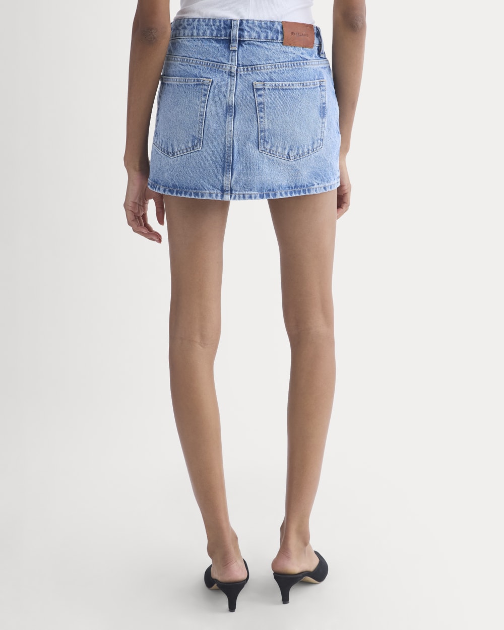 Everlane x Elena Bonvicini Thalia Mini Skirt | Crystal Cove Indigo