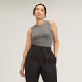 The Tank in Ultrasoft Merino | Heather Mid Grey