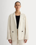 The Denim Chore Blazer | Garment-Dyed Sand