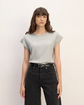 The Rib Muscle Tee | Heathered Grey