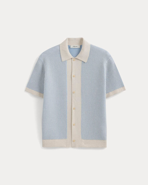 Button-Down Resort Polo | Light Heathered Oat/Open Air