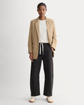 Luxe Fleece Barrel Sweatpant | Black