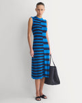 Striped Sweater Midi Dress | Imperial Blue/True Navy Duo Stripe