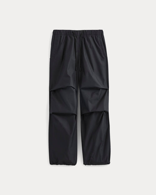 Baggy Parachute Pant | Washed Black