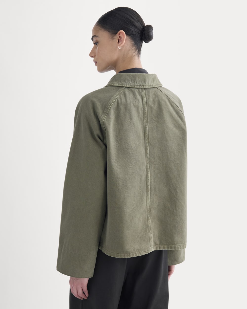 Cropped Denim Jacket | Garment-Dyed Kalamata