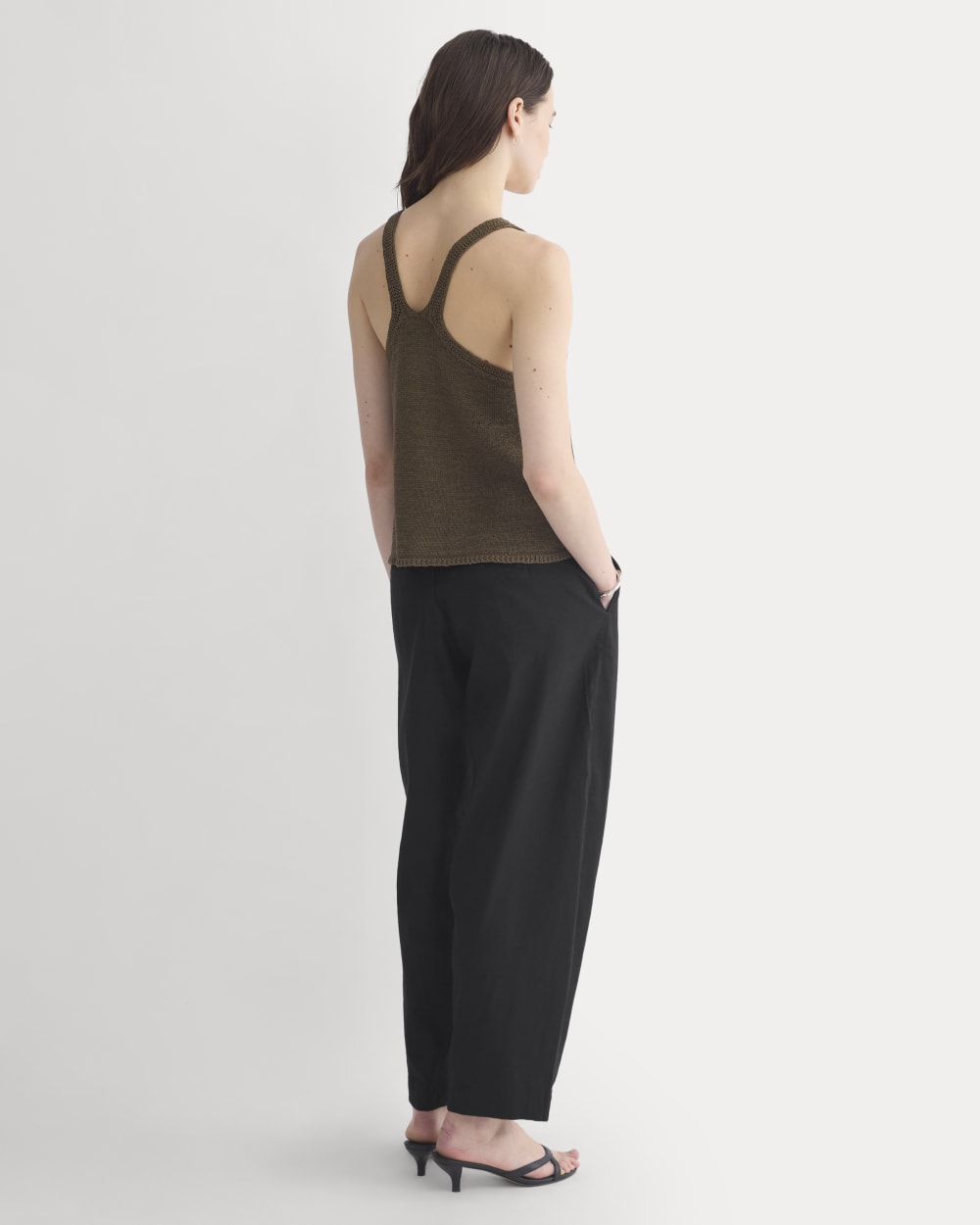 Racerback V-Neck Sweater | Beech