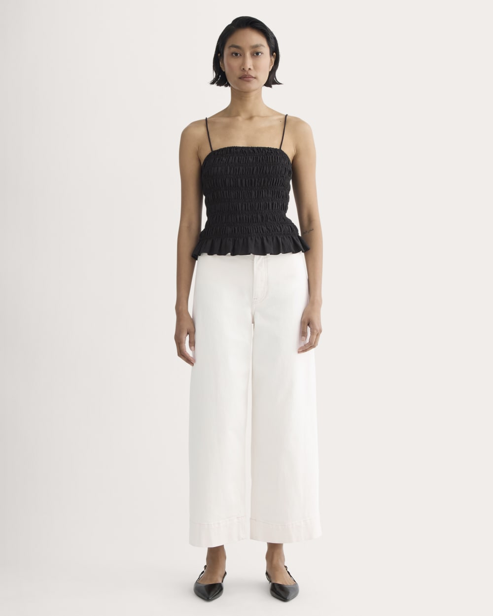 The Smocked Tank | Black