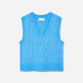 The Cloud Cable-Knit Vest | Lake