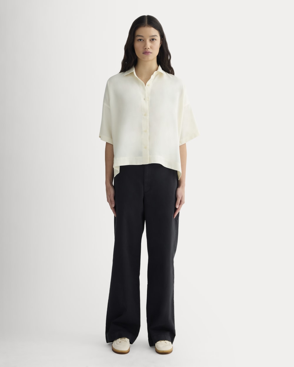 The Short-Sleeve Square Shirt in Butterlite | Bone